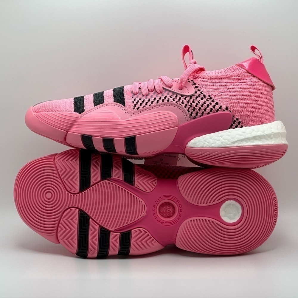 Adidas Trae Young 2.0 Basketball Shoes - Sz 10/9 - Pink/Blk/Magenta IE1667